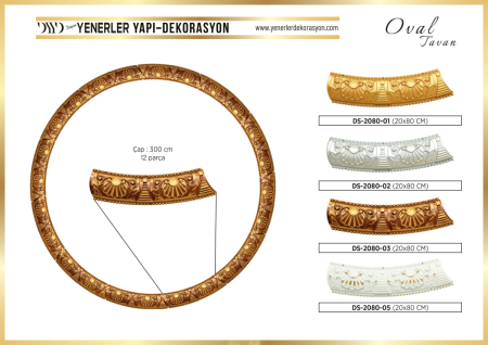 Dekoratif Oval Taban